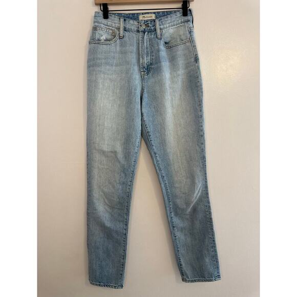 Madewell Lightwash High Rise Curvy Perfect Vintage Straight Leg Jeans Size 25 - Picture 2 of 8